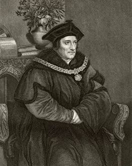 Images Dated 25th March 2011: Sir Thomas More sepia toned (XXXL)