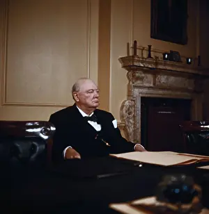 Sir Winston Churchill Looking to Side