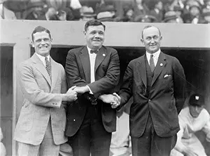 Ty Cobb Baseball Prints: Sisler, Ruth, & Cobb