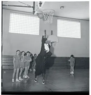 Sister Lawrence Playing Basketball