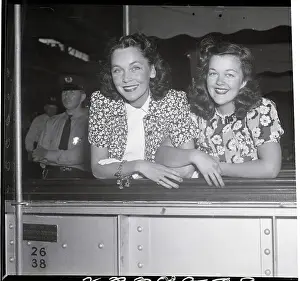 Maureen Osullivan Prints: Sisters Maureen And Sheila O'Sullivan
