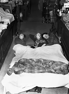 Sit In Prints: Sit-In Strikers Sleeping in Five and Dime