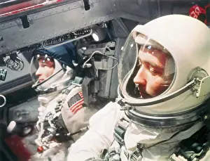 James A Prints: Sitting in the Capsule