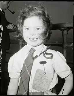 Six-Year-Old British Refugee Wearing Tag