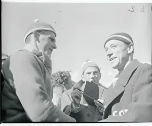 Sixten Jernberg Shaking Hands With Vladimir Kuzin