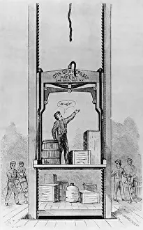 Engineering Prints: Sketch Of Elevator Inventor Testing Elevator