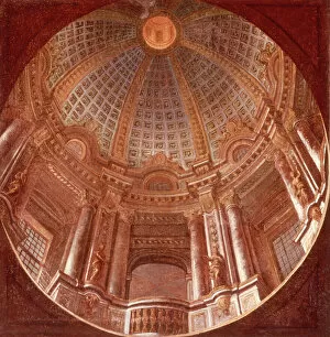 Fresco Wall Paintings Gallery: Sketch for the Fresco of St. Ignatius