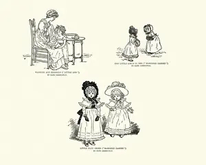 Sketches of Little girls by Kate Greensway, 19th Century
