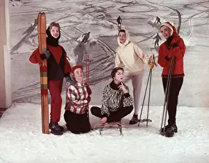 Fashion And Clothi Prints: Ski Fashions 1955