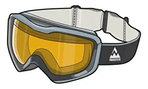Winter Sport Prints: Ski goggles