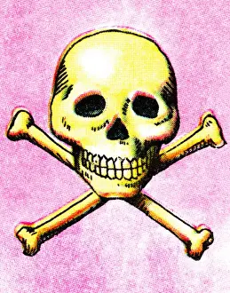 Illustration A Prints: Skull and Crossbones