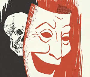 Drama Prints: Skull and Mask