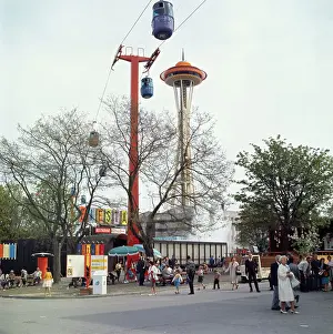 Sky Ride Passing over World's Fair