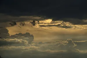 Images Dated 11th December 2014: Sky at sunset, Mana Pools National Park, Zimbabwe