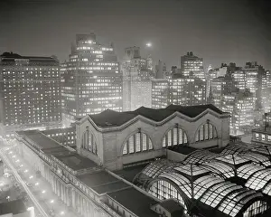 Skyline of Manhattan with Pennsylvania Station Area
