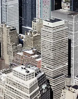 Prints of Skyline of New York, view from Empire State Building Stone Prints: Skyline of New York