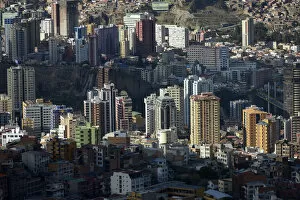 Skyscrapers in the Zona Sur, La Paz, Bolivia