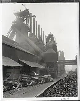 Material Prints: Slag Pours Into A Rail Carrier