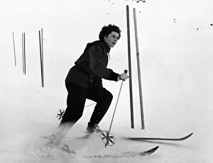 M Spo Skii Swi Prints: Slalom Skier