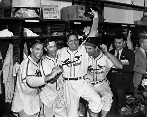Huty31924 Prints: Slaughter, Brecheen, Dyer and Harry Walker - 1946 World Series