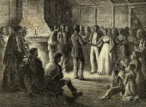 Slavery Prints: Slave Marriage Ceremony