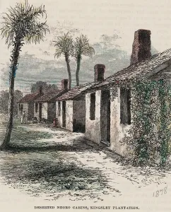 African Am Prints: Slavery Cabins