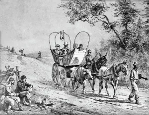 Union Prints: Slaves Entering Union Lines