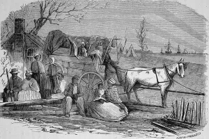 Representing Gallery: Slaves Escaping To Union Territory, 1860s