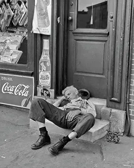 Poverty Prints: Sleeping In Doorway
