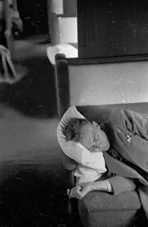 Rail Transport Prints: Sleeping Passenger