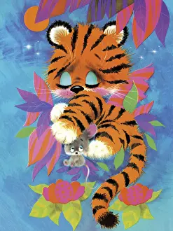 Sleepy Tiger and Mouse
