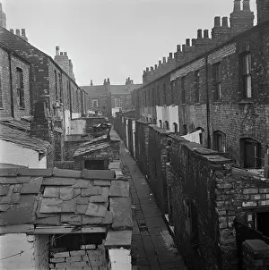 Huty33006 Prints: A Slum In Salford