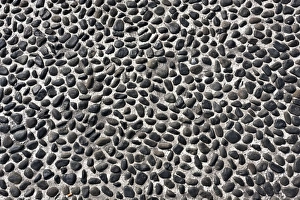 Tarmac Gallery: Small black natural stone paving texture
