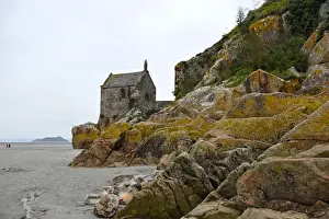 Manche Prints: Small Chapel of Mont Saint-Michel of Normany region in France