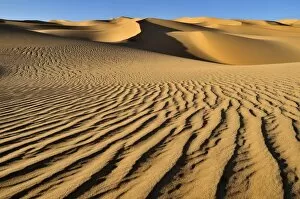 Images Dated 18th November 2011: Small erg or sand dunes near Tehenadou, Adrar nAhnet, Adrar Ahnet, Algeria, Sahara, North Africa