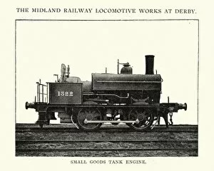 Images Dated 24th January 2017: Small goods tank engine steam train, 1892