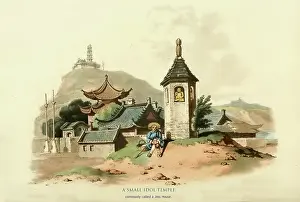Chinese Prints: A Small Idol Temple