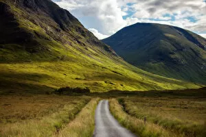 Images Dated 31st August 2015: The small road in Glencoe, Highland
