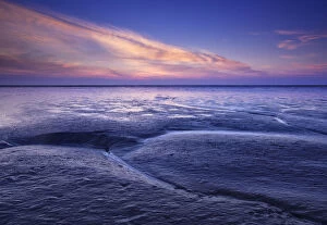 Small tidal inlet in the Wadden Sea, North Sea, Lower Saxony, Germany, Europe