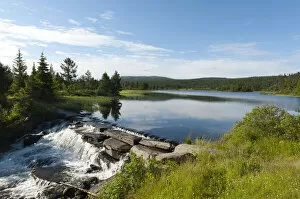 Images Dated 16th July 2012: Small waterfall, Lake Gala, Oppland, Norway, Scandinavia, Northern Europe, Europe