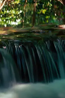 Phang Nga Bay, Thailand Prints: Small waterfall in stream, Phang-Nga Bay National Park, Thailand
