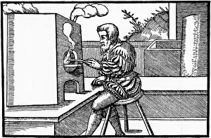 Furnace Prints: Smelting Furnace From 1556, Europe