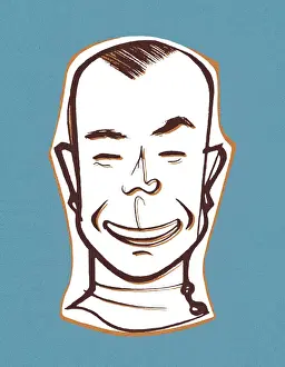 Facial Expressi Prints: Smiling Man