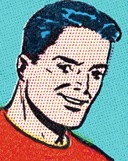 Bachelor Prints: Smiling Man