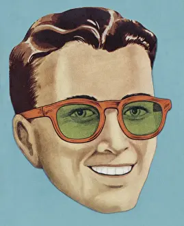 Bachelor Prints: Smiling Man
