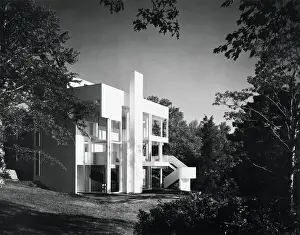 Darien Prints: Smith House; Interesting Architecturally