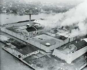 Kingston Prints: Smoke Billowing Out From Kingston Prison