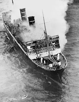 Smoke Billowing Out from Morro Castle