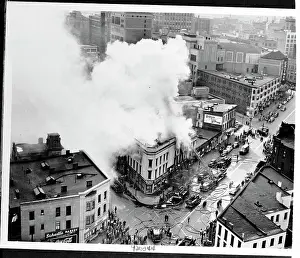 Rochester Prints: Smoke Billows From Store on Fire