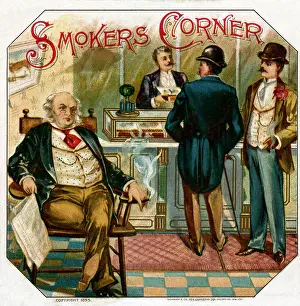 Smoker'S Corner Cigar Box W/ Interior